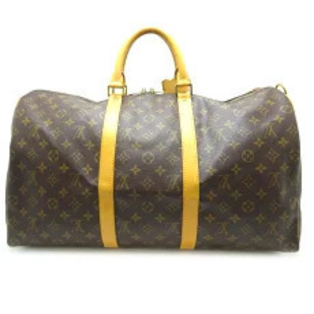 Louis Vuitton Boston Ebene Bandouliere Brown Bag Keepall Monogram Brown